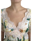 Dolce & Gabbana Elegant Floral Print Silk Blouse
