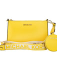 Michael Kors Jet Set Daffodil Vegan Crossbody Tech Attachment Bag Purse
