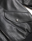 Dolce & Gabbana Elegant Black Leather Bomber Jacket