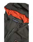 Dolce & Gabbana Elegant Hooded Full Zip Jacket in Green and Orange