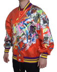 Dolce & Gabbana Elegant Orange Bomber Jacket - Men's Luxury Outerwear