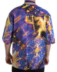 Dolce & Gabbana Multicolor Cotton Polo Shirt with Logo Detail