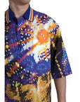 Dolce & Gabbana Multicolor Cotton Polo Shirt with Logo Detail