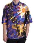 Dolce & Gabbana Multicolor Cotton Polo Shirt with Logo Detail