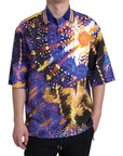 Dolce & Gabbana Multicolor Cotton Polo Shirt with Logo Detail