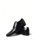 Dolce & Gabbana Elegant Black Leather Formal Flats