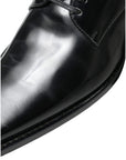 Dolce & Gabbana Elegant Black Leather Formal Flats
