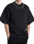 Dolce & Gabbana Embellished Neckline Casual T-Shirt