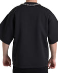 Dolce & Gabbana Embellished Neckline Casual T-Shirt