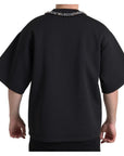Dolce & Gabbana Embellished Neckline Casual T-Shirt