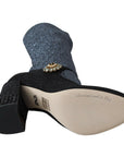 Dolce & Gabbana Glamorous Crystal-Embellished Booties