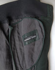 Dolce & Gabbana Emerald Green Goatskin Bomber Jacket