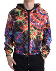 Dolce & Gabbana Multicolor Full Zip Hooded Sweater
