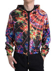 Dolce & Gabbana Multicolor Full Zip Hooded Sweater