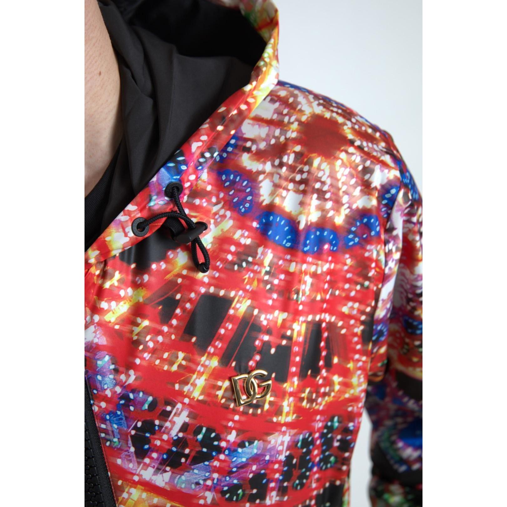 Dolce & Gabbana Multicolor Full Zip Hooded Sweater