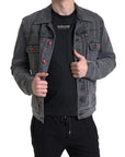 Dolce & Gabbana Elegant Gray Stretch Denim Jacket