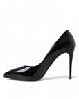 Dolce & Gabbana Elegant Black Patent Stiletto Heels