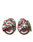 Dolce & Gabbana Exquisite Floral Print Flat Sandals