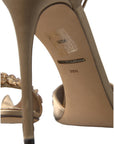 Dolce & Gabbana Crystal Embellished Heel Sandals