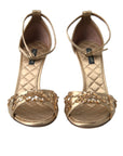 Dolce & Gabbana Crystal Embellished Heel Sandals