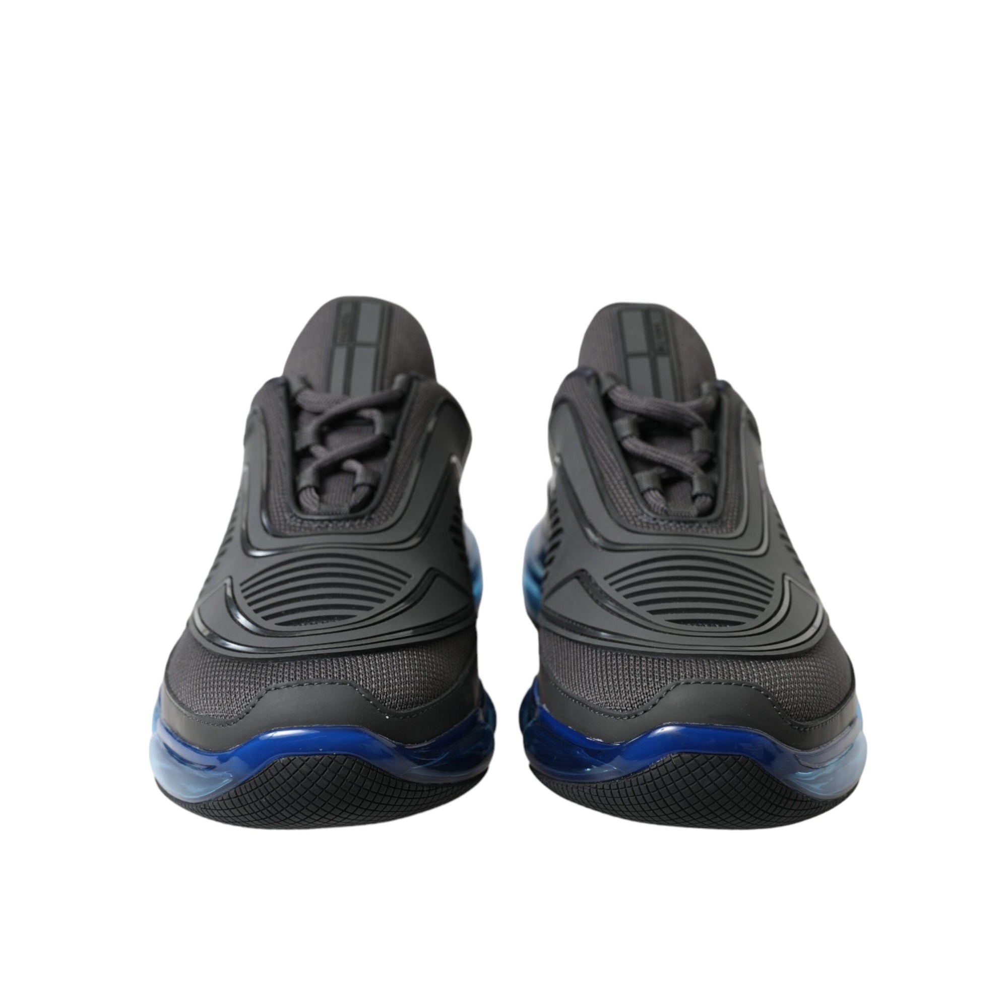 Prada Elegant Men's Black Mesh Sneakers