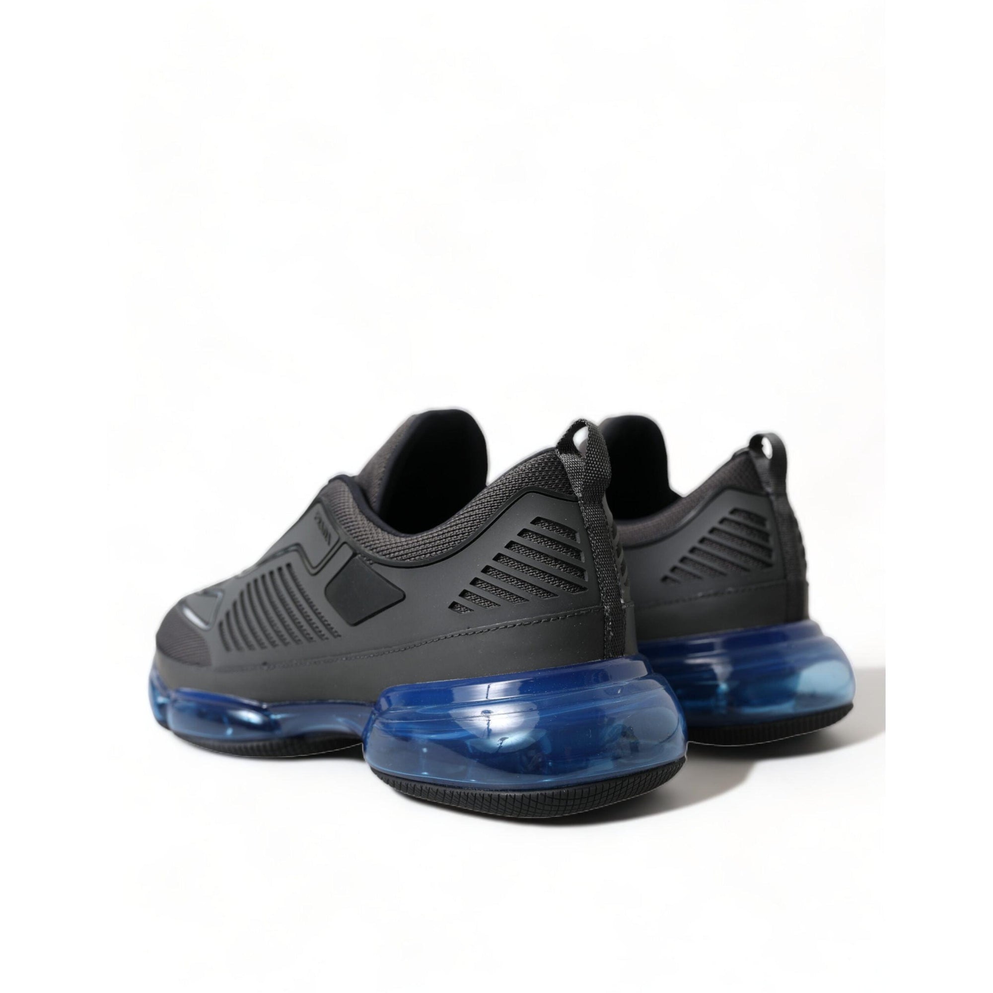 Prada Elegant Men's Black Mesh Sneakers