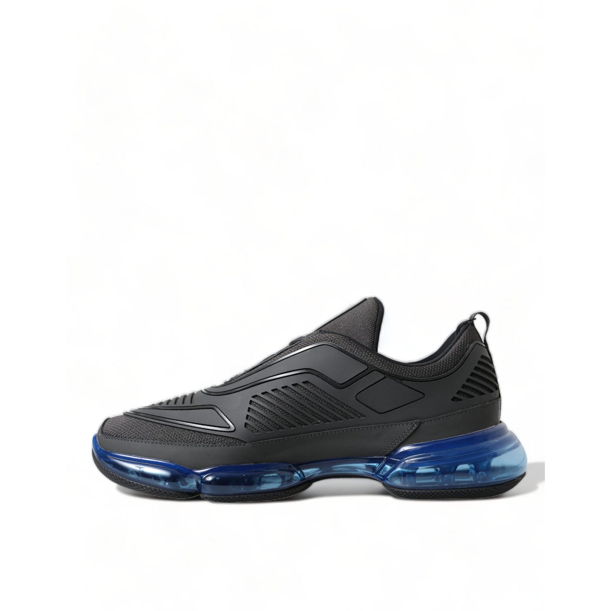 Prada Elegant Men's Black Mesh Sneakers