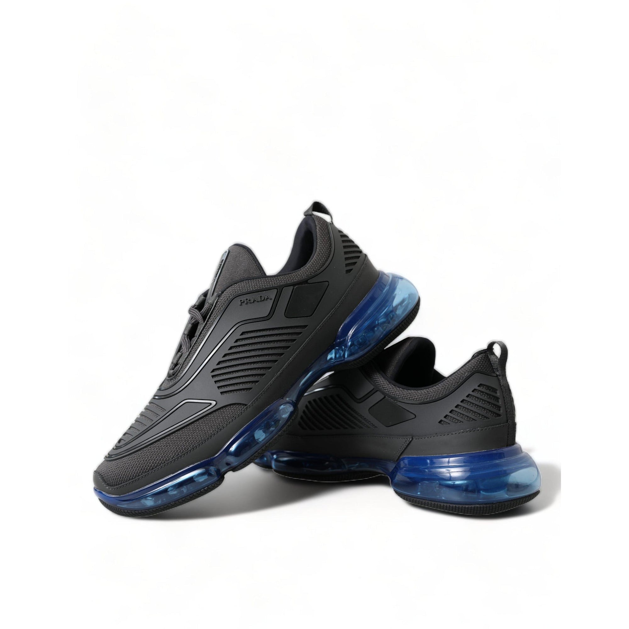 Prada Elegant Men's Black Mesh Sneakers