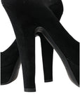 Dolce & Gabbana Black Suede Heeled Pumps Sophistication
