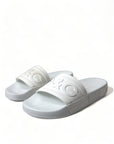 Dolce & Gabbana Elegant White Logo Slides