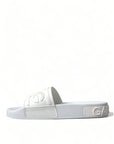 Dolce & Gabbana Elegant White Logo Slides