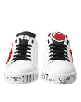 Dolce & Gabbana Chic White Portofino Leather Sneakers