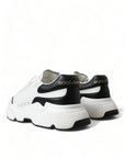 Dolce & Gabbana Chic Black & White Daymaster Leather Sneakers