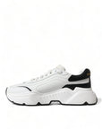 Dolce & Gabbana Chic Black & White Daymaster Leather Sneakers