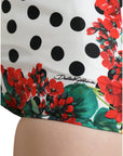 Dolce & Gabbana Multicolor Silk High Waist Hot Pants