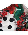 Dolce & Gabbana Multicolor Silk High Waist Hot Pants