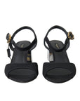 Dolce & Gabbana Elegant Ankle Strap Sandals with Mirror Heels