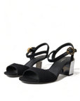 Dolce & Gabbana Elegant Ankle Strap Sandals with Mirror Heels