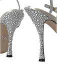 Dolce & Gabbana Elegant Crystal Embellished Heels Sandals