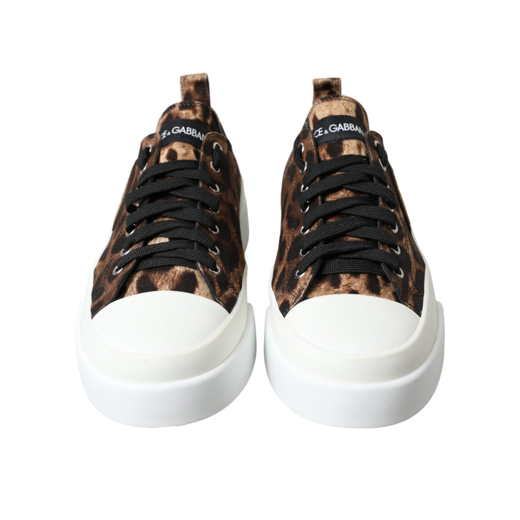 Dolce & Gabbana Elegant Leopard Print Casual Sneakers