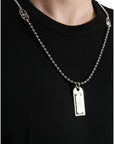 Dolce & Gabbana Sleek Cotton Round Neck T-Shirt with Chain Detail