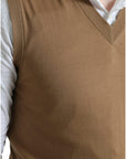 Dolce & Gabbana Elegant Sleeveless V-Neck Wool Sweater