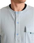 Dolce & Gabbana Elegant Light Blue Cotton Blend Crew Neck Sweater