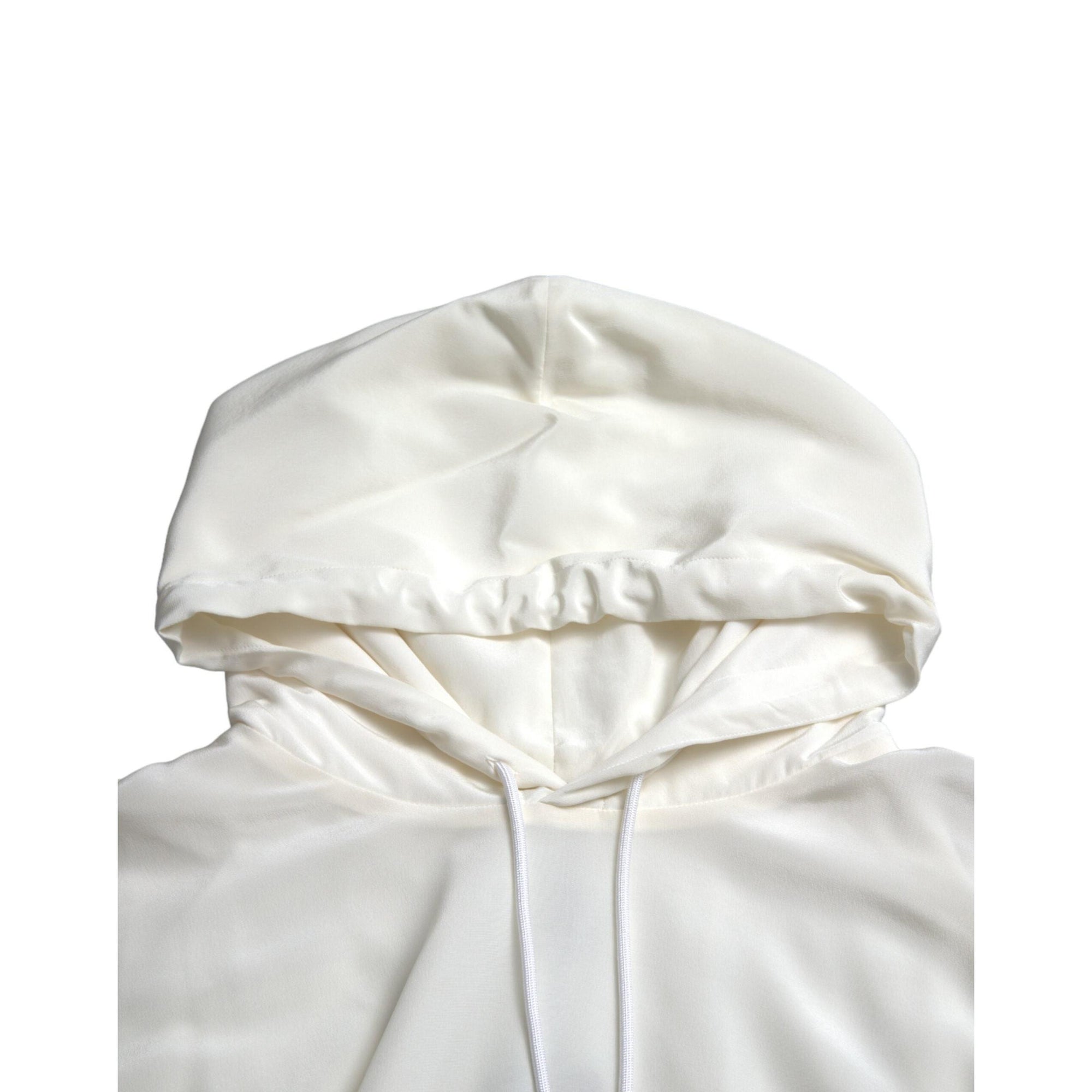 Dolce & Gabbana Elegant Floral Silk Hooded Pullover