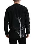 Dolce & Gabbana Floral Silk Crew Neck Sweater