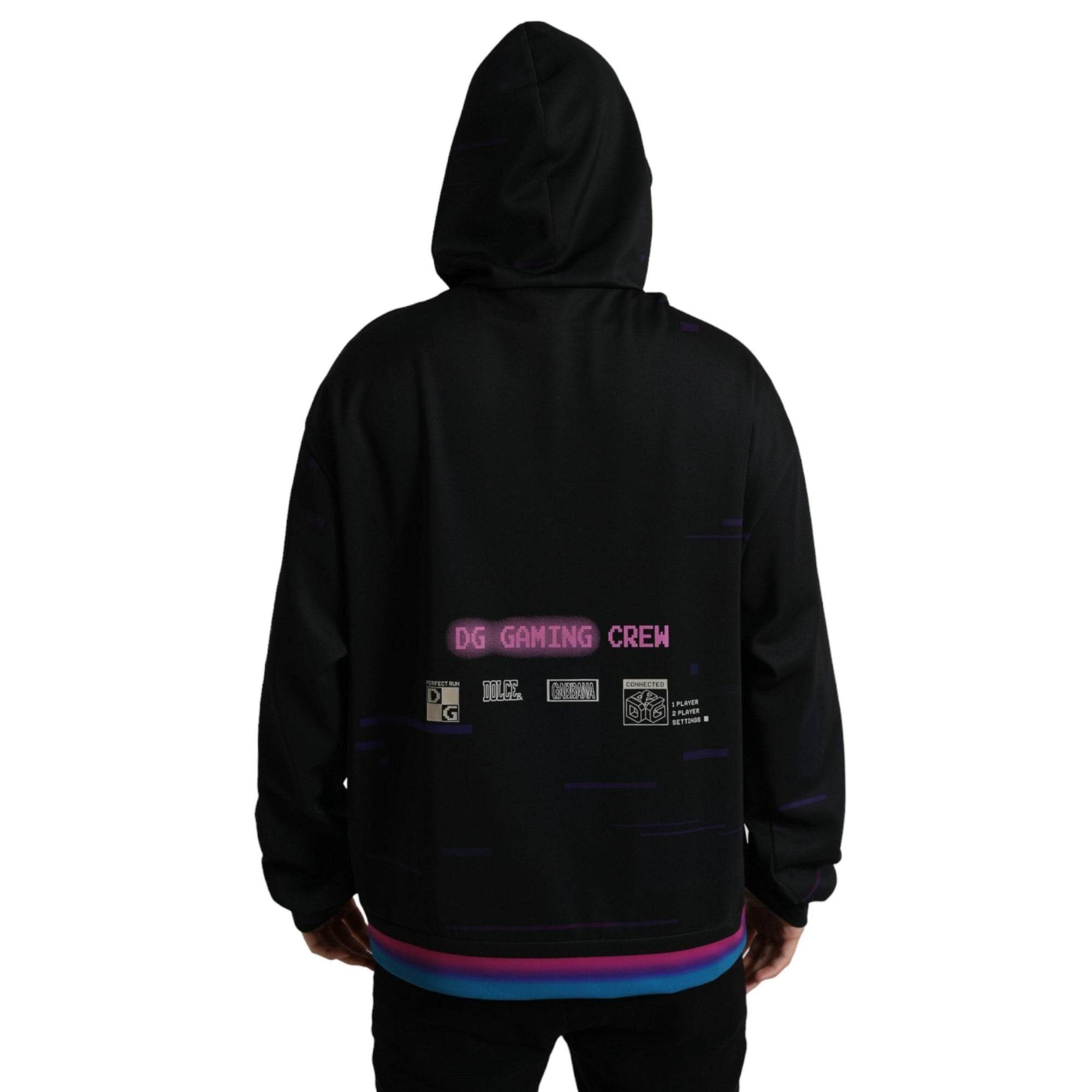 Dolce & Gabbana Elegant Graphic Print Hooded Pullover
