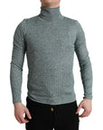Dolce & Gabbana Elegant Green Turtleneck Pullover Sweater
