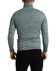 Dolce & Gabbana Elegant Green Turtleneck Pullover Sweater