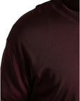 Dolce & Gabbana Maroon Turtleneck Viscose Sweater