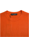 Dolce & Gabbana Sleek Sunset Orange Knitted Pullover Sweater